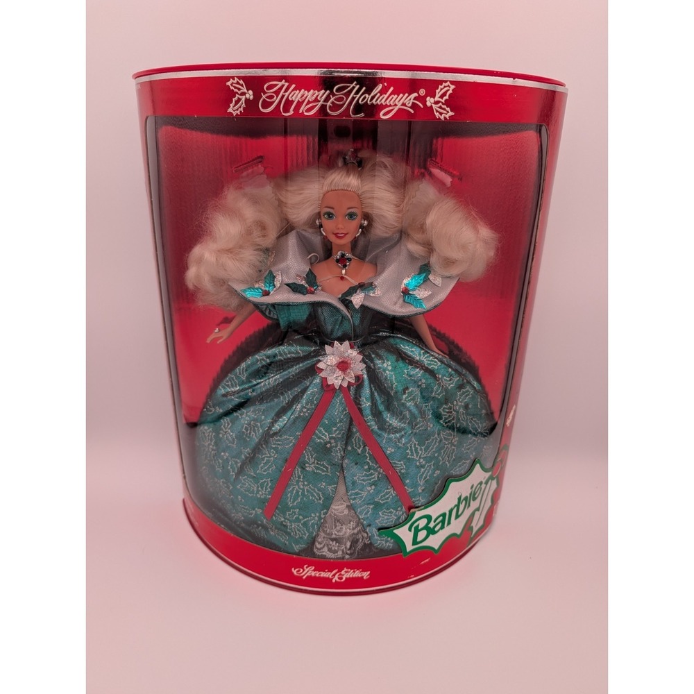 Barbie Happy Holidays 1995‎ Special Edition 14123 VTG NIB Barbiecore Royalcore